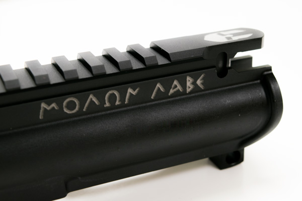 Forged Custom AR15 Upper Receiver Molon Lane