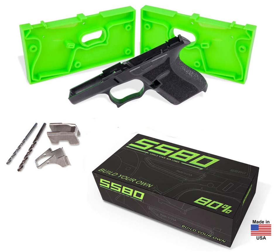 80% SS80 Glock 43 Pistol Frame (TEXTURED BLACK) PRE-ORDER - Atomic