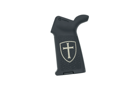 Crusader Engraved Magpul MOE AR15 Pistol Grip