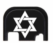 Star of David glock slide cover plate