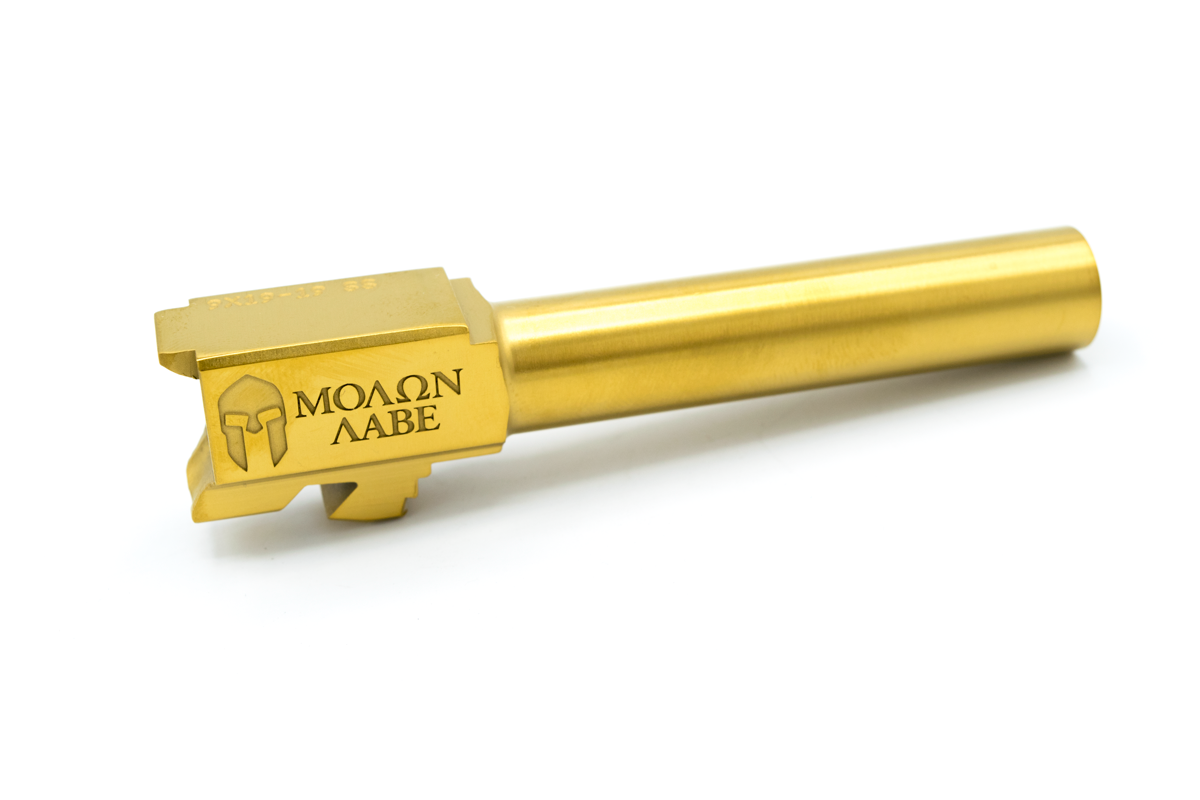 TIN G19 Molon Labe logo Barrel