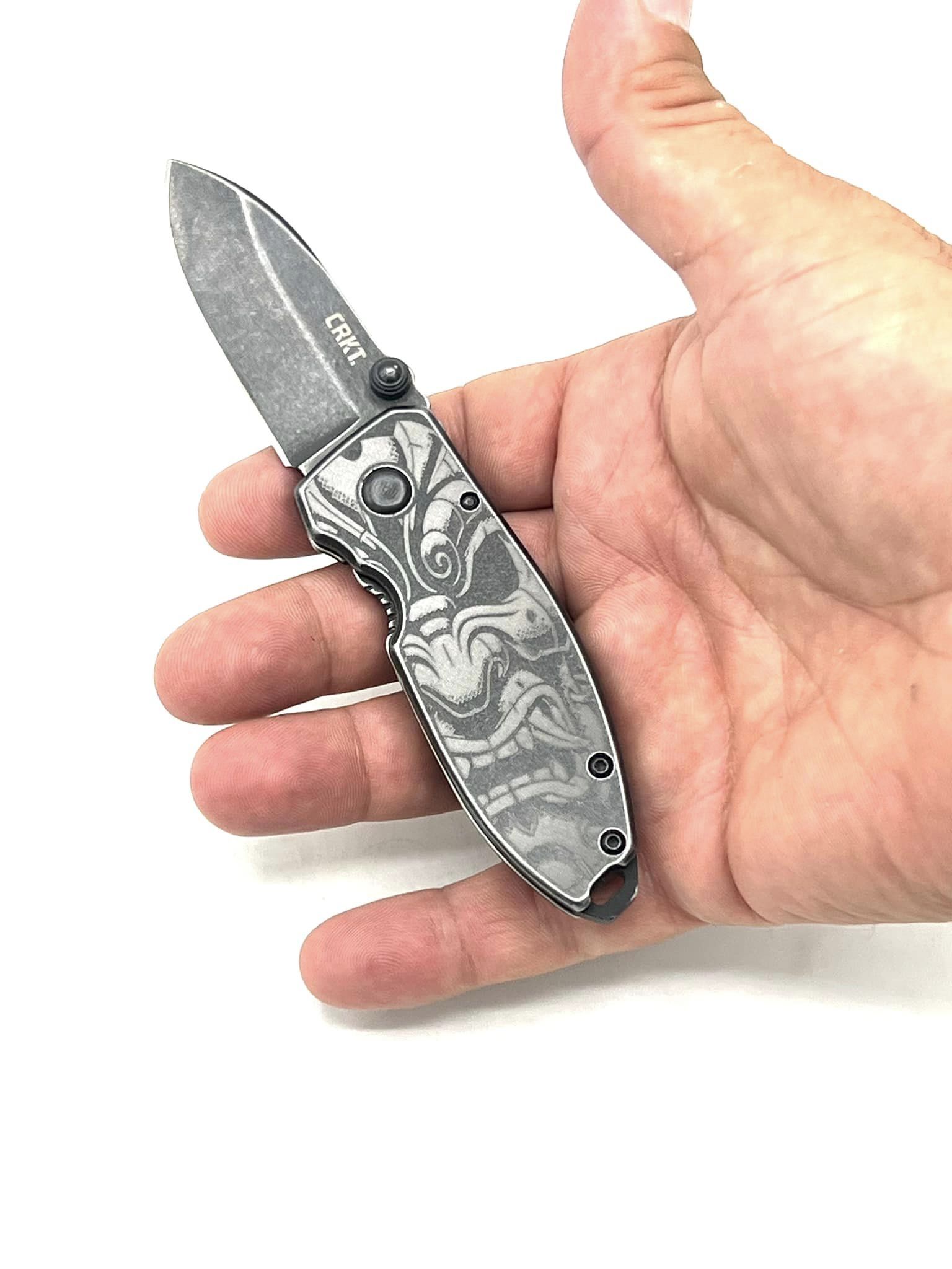 Custom CRKT Squid Samurai Engraved