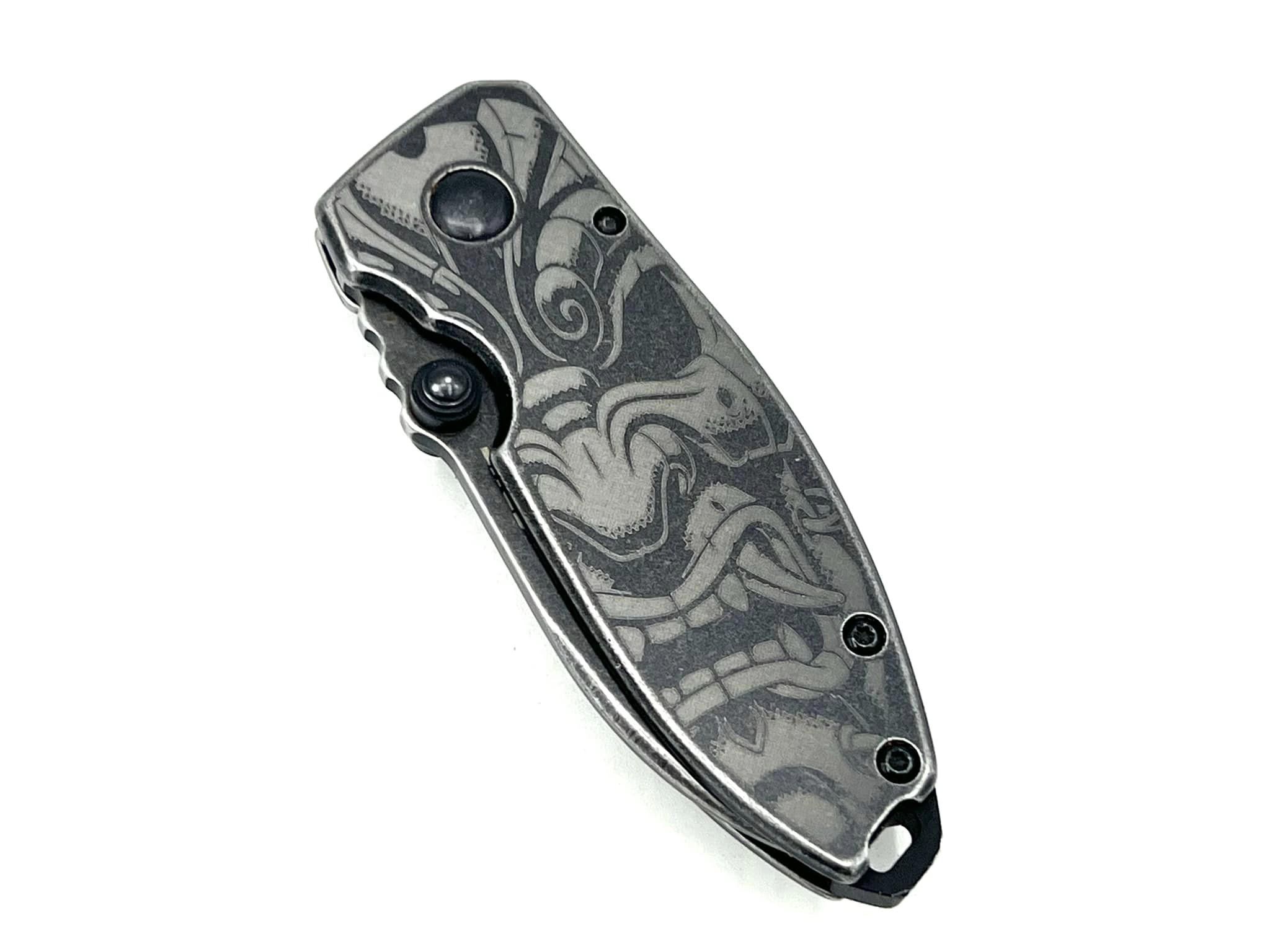 CRKT Squid Custom Samurai Engraved