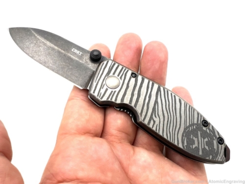 CRKT Squid 2.37 inch Folding Knife - Madnalorian Beskar - Image 4