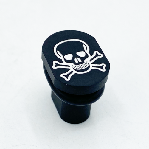 Mag Release Button AR15 Skull Engraved